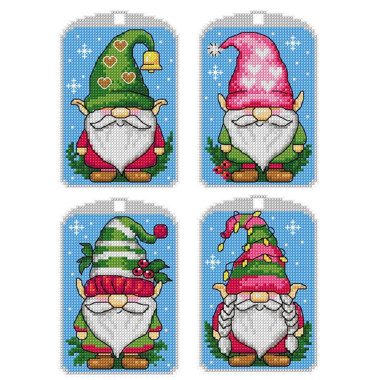 Crafting Spark Christmas Gnomes Counted Cross Stitch Kit
